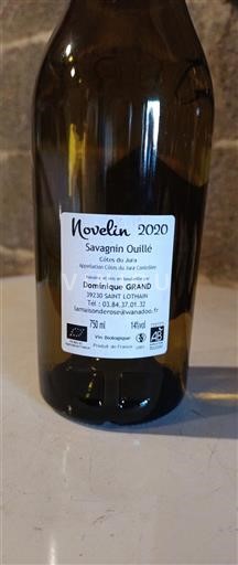 Jura Côtes-du-Jura Dominique Grand Novelin 2020