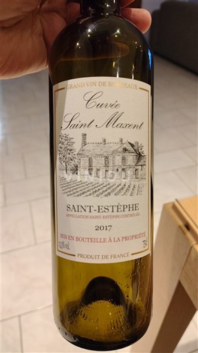 Burdeos Saint-Estèphe Cuvée Saint Maxent 2017