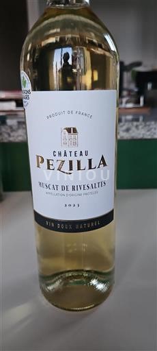 Vin Blanc sec Château Pezilla 2023 France Roussillon Muscat de Rivesaltes AOC