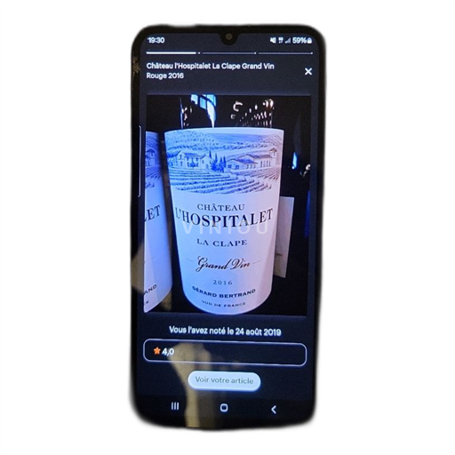 Languedoc Corbières Château L'hospitalet 2016