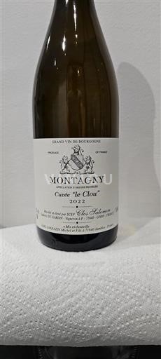 Bourgogne Montagny Domaine Clos Salomon le Clou 2022
