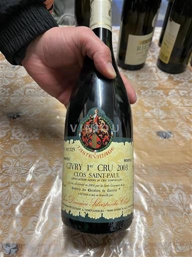 Bourgondië Niet gespecificeerd Premier Cru Domaine Silvestre Du Clos Clos Saint-Paul 2003