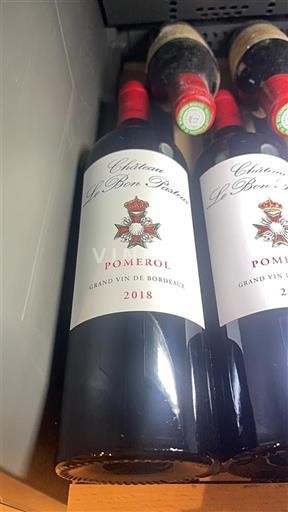 Bordeaux Pomerol Château Le Bon Pasteur 2018