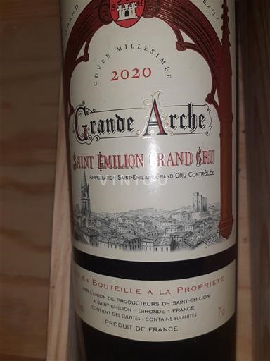 Bordeaux Saint-Émilion Grand Cru Grand Cru Grande Arche Millésimée 2020