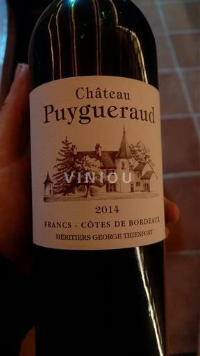 Bordeaux Francs-côtes-de-bordeaux Château Puygueraud 2014