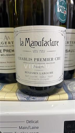 Burgundsko Chablis Premier Cru Premier Cru La Manufacture For%c3%aats 2014