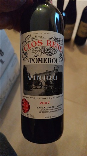 Bordeaux Pomerol Clos René 2007