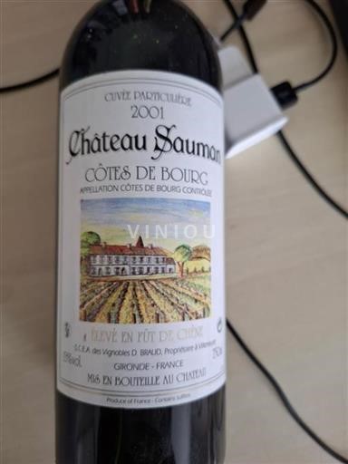 Burdeos Côtes-de-bourg Château Sauman Particulière 2001