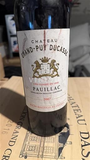 Bordeaux Pauillac Grand Cru Grandpuy Ducasse 2007