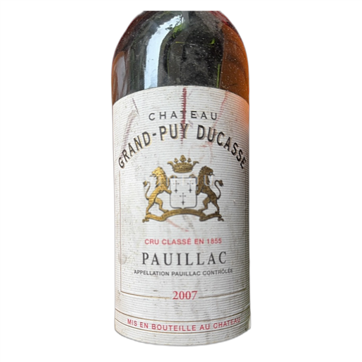 Burdeos Pauillac Grand Cru Grandpuy Ducasse 2007