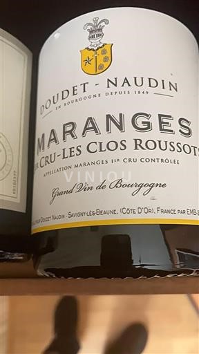 Burgundi Maranges Premier Cru Doudetnaudin Les Clos Roussots 2019