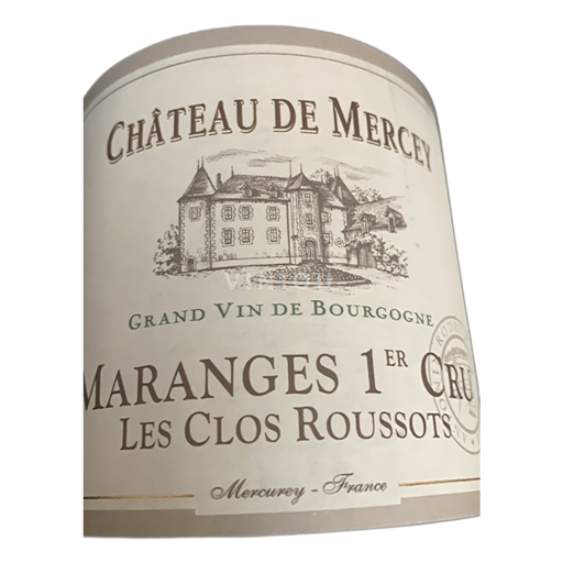 Borgogna Mercurey Premier Cru Château Mercey Les Clos Roussots 2019