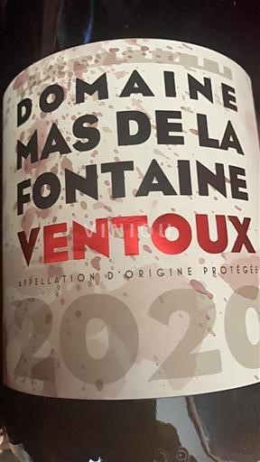 Vallée du Rhône Ventoux Domaine Mas De La Fontaine 2020