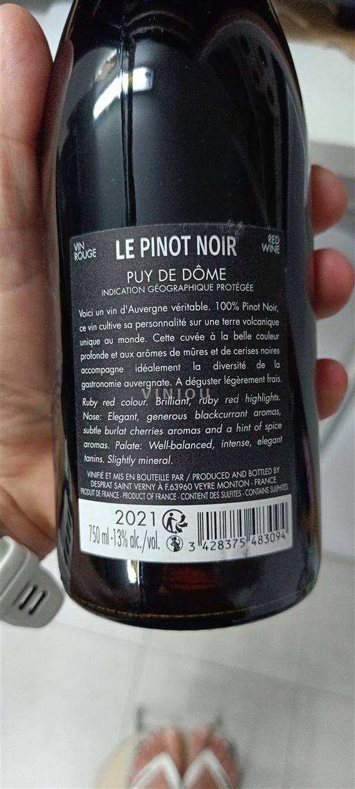 Loirevallei Puy-de-Dôme Le Pinot Noir 2021