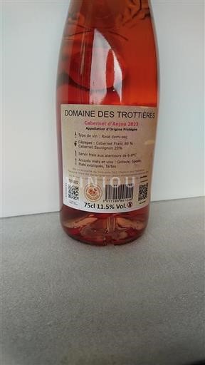 Loirevallei Cabernet d'Anjou Domaine Des Trottières 2023