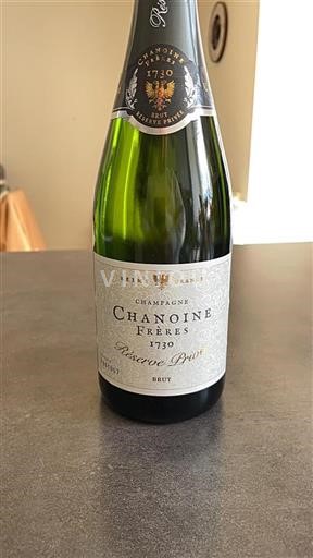 Champaña Champán Chanoine Frères Réserve Privée Sin añada
