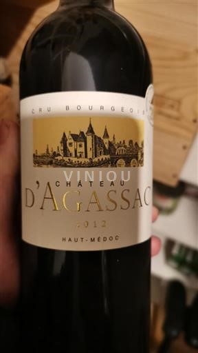 Bordeaux Haut-Médoc Château Agassac 2012