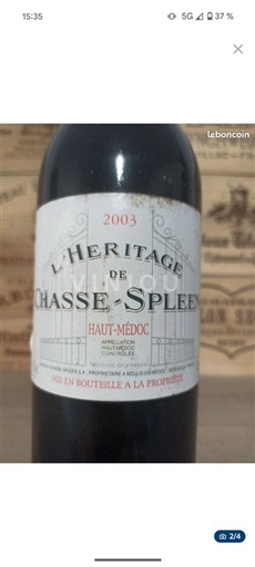 Burdeos Haut-Médoc Château Chassespleen L'Héritage de Chasse-Spleen 2003