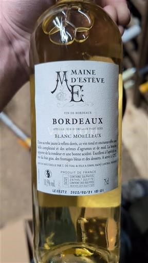 Bordeaux Maine Estève 2022