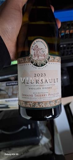 Burgund Meursault Domaine Thierry Pinquier Vieilles Vignes 2023