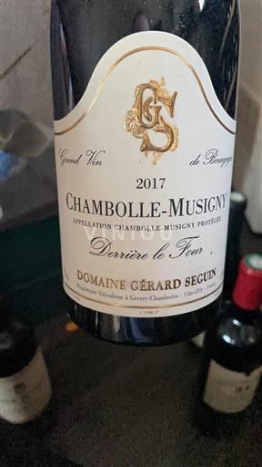 Borgoña Chambolle-Musigny Grand Cru Domaine Gérard Seguin Derri%c3%a8re le Four 2017