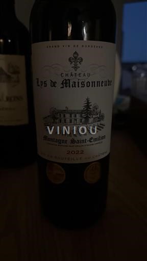 Bordeaux Montagne-Saint-Émilion Château Lys De Maisonneuve 2022