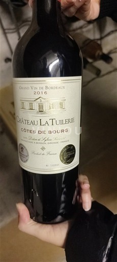 Bordeaux Côtes-de-bourg Château La Tuilerie 2016