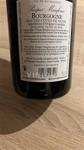 Burgund Hautes Côtes de Nuits Prosper Maufoux Ohne Jahrgang