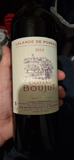 Burdeos Lalande-de-Pomerol Château Boujut 2019
