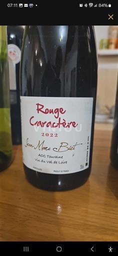 Loirevallei Touraine Jean Marc Biet Rouge Caractère 2022