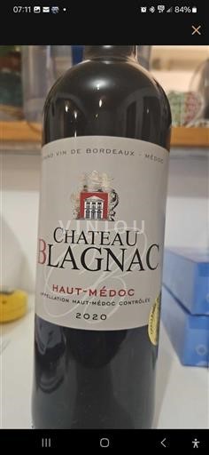 Bordéus Haut-Médoc Château Blagnac 2020