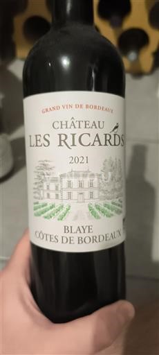 Bordeaux Blaye-côtes-de-bordeaux Château Les Ricards 2021