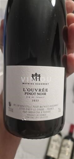 Burgundsko Nespecifikováno Matthieu Hugnot L'Ouvrée 2022