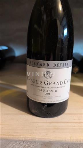 Bourgogne Chablis grand cru Grand Cru Domaine Bernard Defaix Vaudesir 2021
