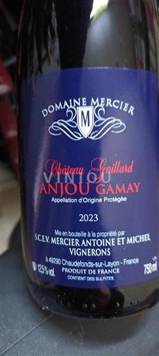 Loirevallei Anjou-gamay Château Gaillard 2023