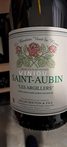 Burgundija Saint-Aubin Grand Cru Gilles Bouton & Fils Les Argillers 2022