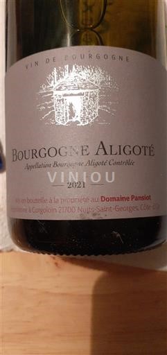 Burgundija Bourgogne Aligoté Domaine Pansiot 2021