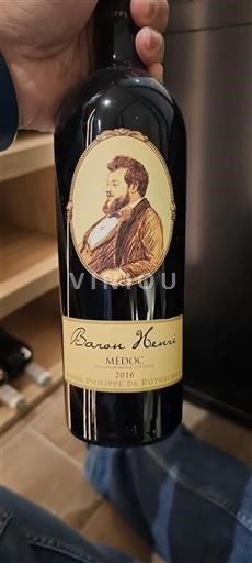 Bordeaux Médoc Baron Philippe De Rothschild Baron Henri 2016