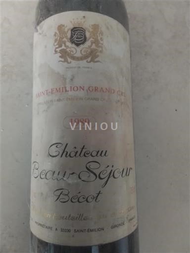 Bordeaux Saint-Émilion Grand Cru Grand Cru Château Beauséjour Bécot 1989