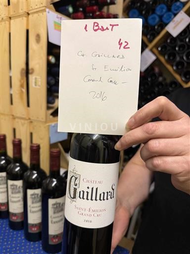 Bordoja Saint-Émilion Grand Cru Grand Cru Château Gaillard 2016