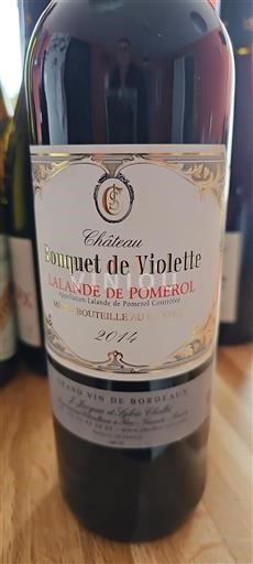 Bordeaux Lalande-de-Pomerol Bouquet De Violette 2014