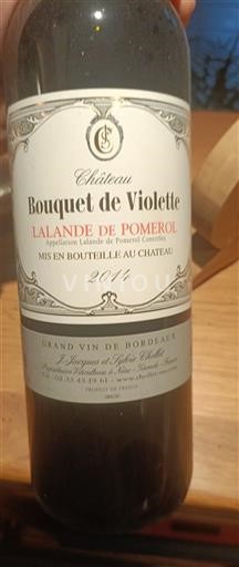 Burdeos Lalande-de-Pomerol Bouquet De Violette 2014