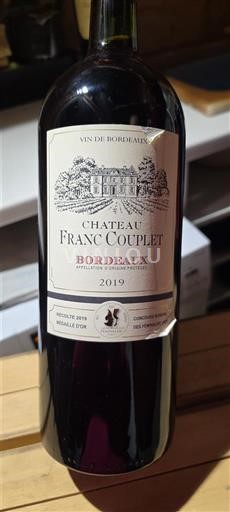Bordeaux Château Franc Couplet 2019