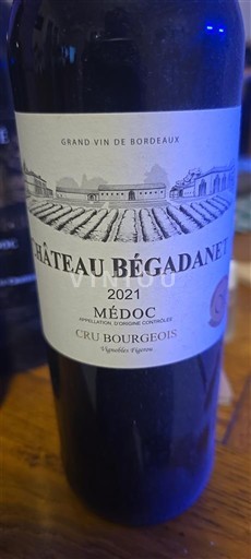 Bordeaux Médoc Cru Bourgeois Château Begadanet 2021