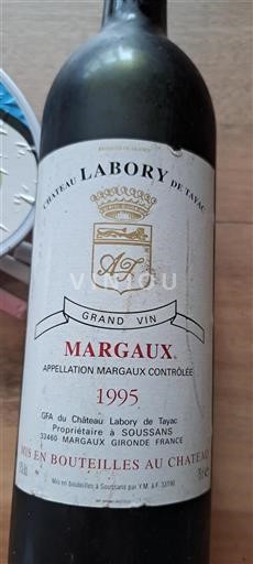 Bordeaux Margaux Labory De Tayac 1995