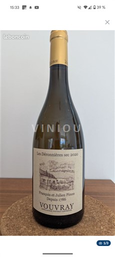 Loire Valley Vouvray François Et Julien Pinon Les Déronnières 2020