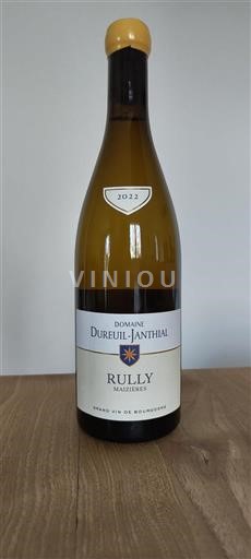 Bourgogne Rully Grand Cru Domaine Dureuiljanthial Maizières 2022