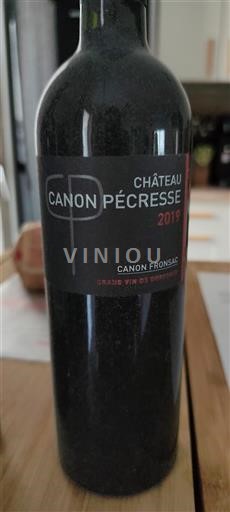 Bordeaux Canon-Fronsac Château Canon Pécresse 2019