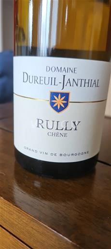 Bourgogne Rully Domaine Dureuiljanthial Chêne 2022