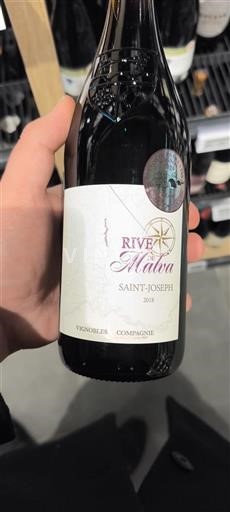 Vin Rouge sec Rive de Malva Vignobles & Compagnie 2018 France Vallée du Rhône Saint-Joseph AOC